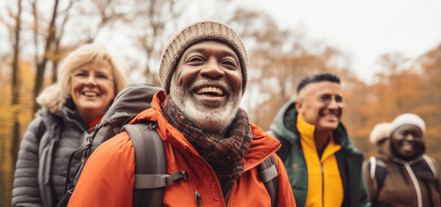 Retirees on a Hike
